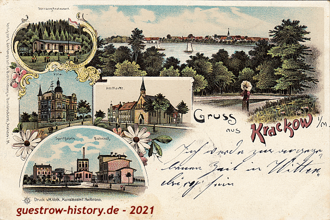 1900 - Krakow am See - Mehrbildkarte