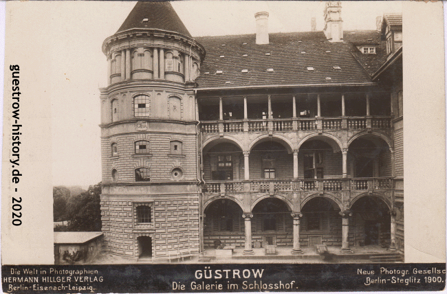 1900 - Güstrow - Schloss, Galerie im Hof