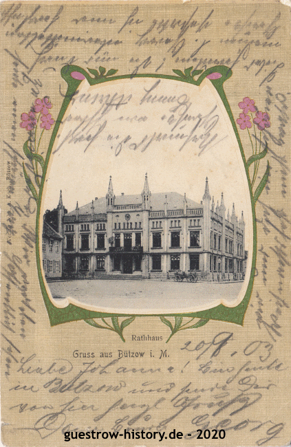 1903 - Bützow - Rathaus