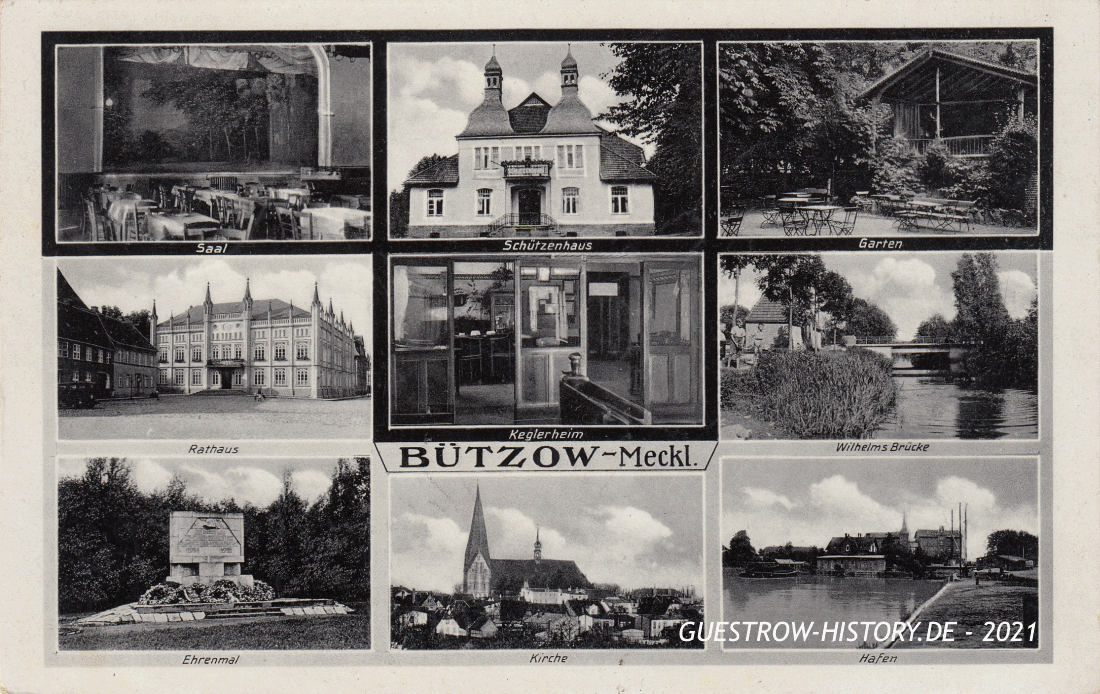1937 - Bützow - Mehrbildkarte