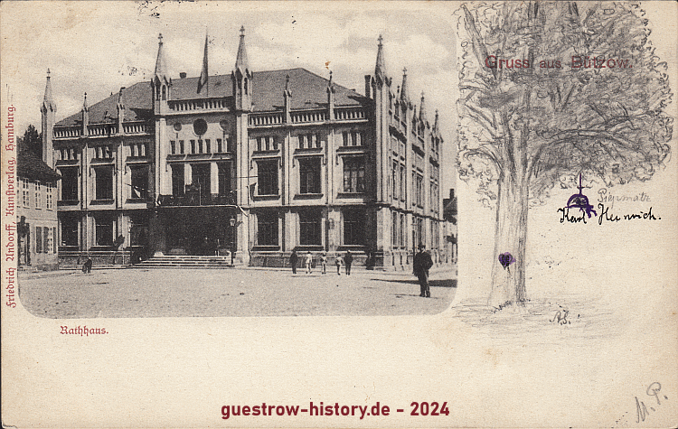 1898 - Bützow - Rathaus
