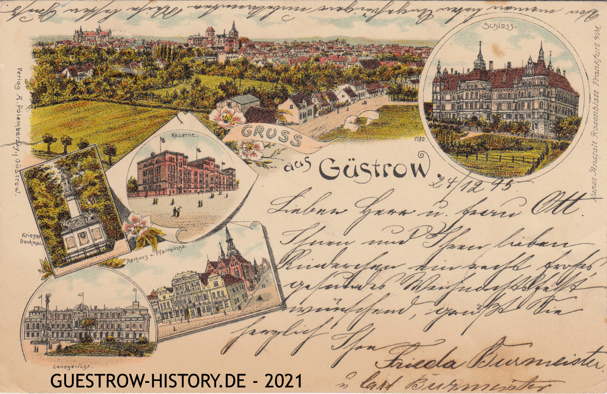 1898 - Güstrow - Mehrbildlithografie