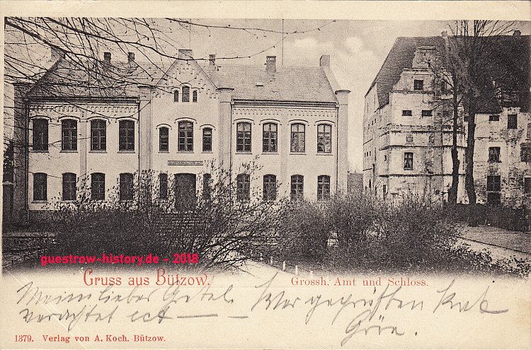 1899 - Bützow - Amt und Schloss