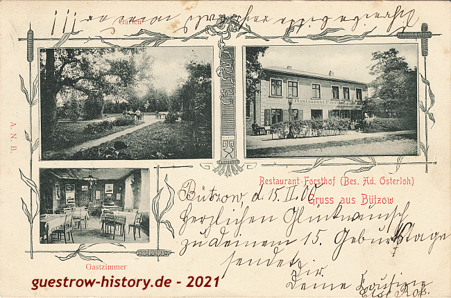 1900 - Bützow - Restaurant Forsthof