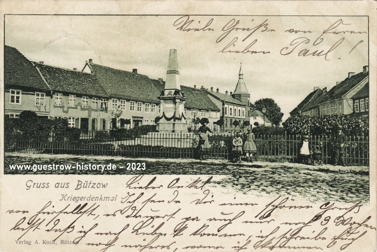 1901 buetzow kriegerdenkmal koch trenkler