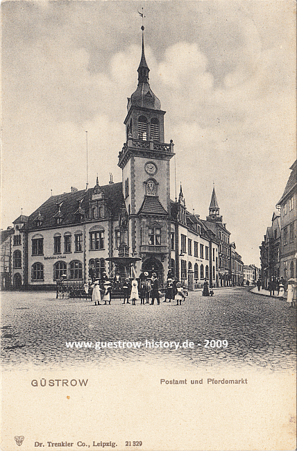 1908 - Güstrow - Postamt