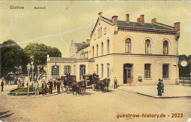 1909 - Güstrow - Bahnhof