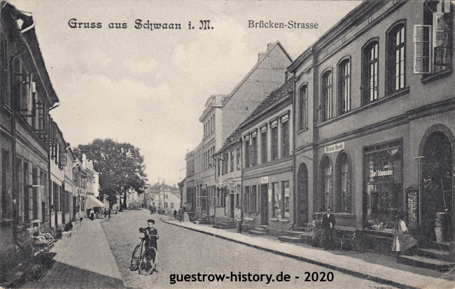 1909 - Schwaan - Brücken-Strasse