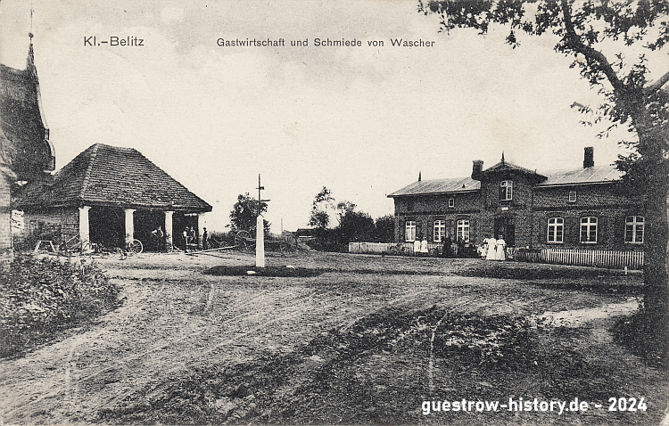 1910 - Klein Belitz - Gastwirtschaft und Schmiede