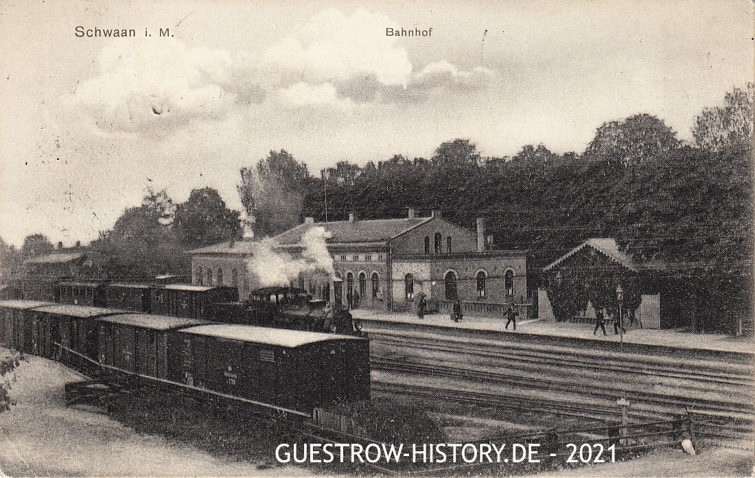 1910 - Schwaan - Bahnhof