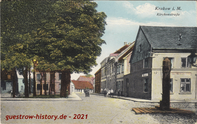 1913 - Krakow am See - Kirchenstrasse