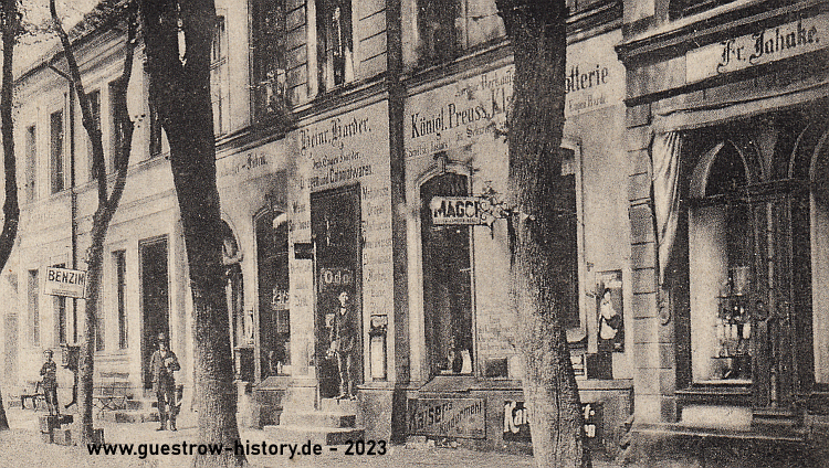 1918 - Schwaan Pferdemarkt Kolonialwarengeschäft Heinrich Harder