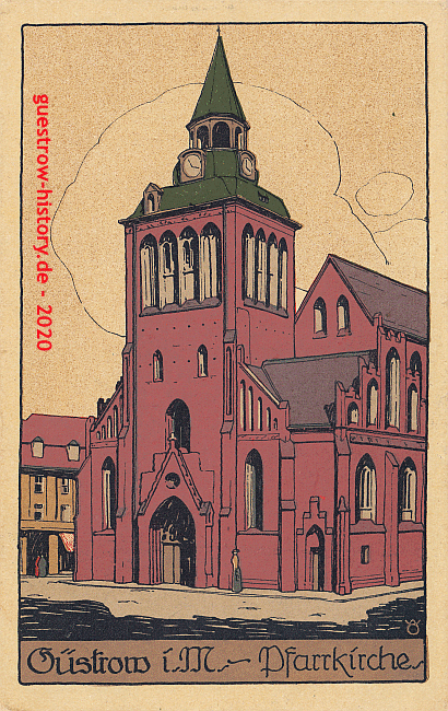 1920 - Güstrow - Pfarrkirche