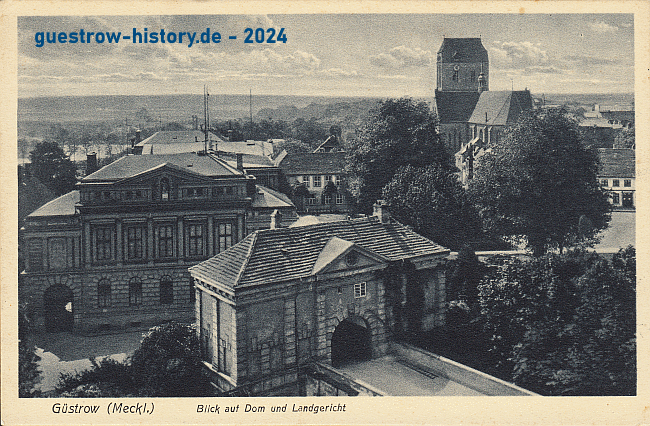 1920 - Güstrow - Dom und Landgericht