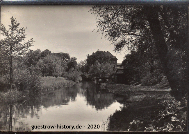 1936 - Güstrow - Partie an der Nebel (Hafenstrasse)