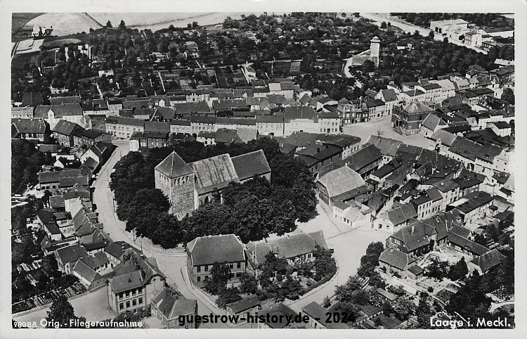 1937 - Laage - Luftbild - Zentrum