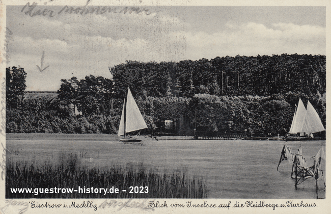 1938 - Güstrow - Inselsee und Heidberge