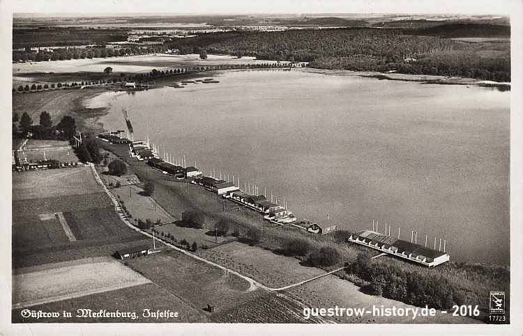 1940 - Güstrow - Inselsee - Bootshäuser