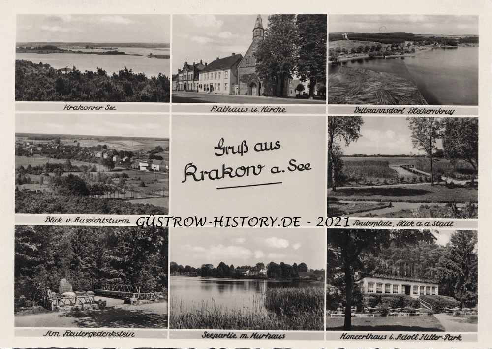 1940 - Krakow am See - Stadtansichten