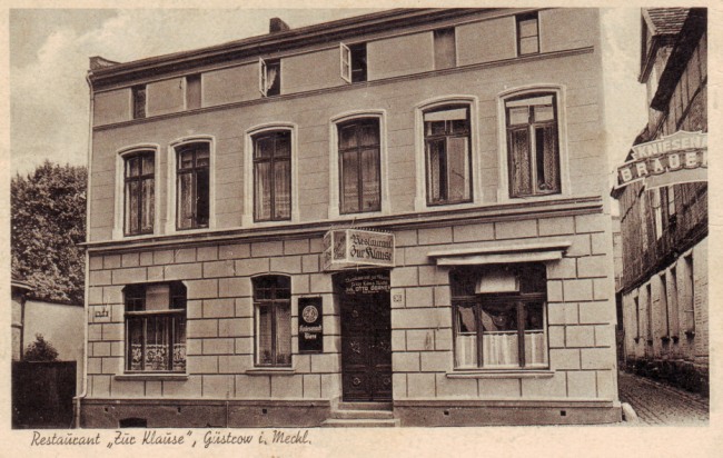 1940 - Güstrow - Restaurant "Zur Klause"