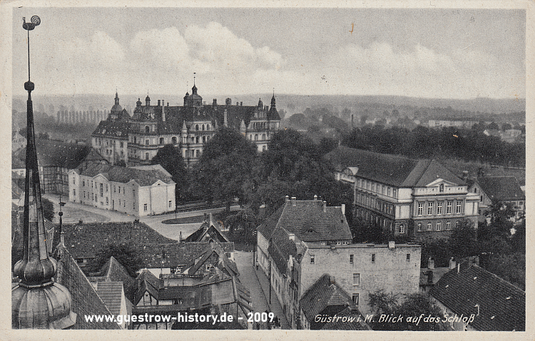 1941 - Güstrow - Blick aufs Schloss
