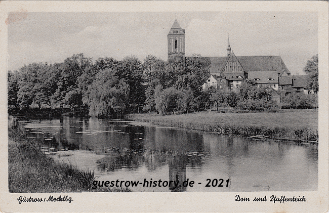 1942 - Güstrow - Dom und Pfaffenteich