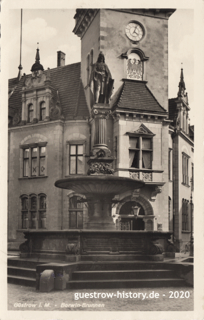 1943 - Güstrow - Borwin-Brunnen