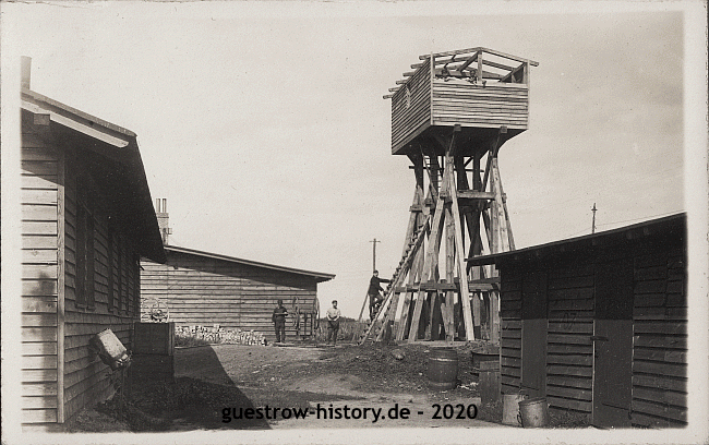 1916 - Kriegsgefangenlager Güstrow - Bau des Wasserturms