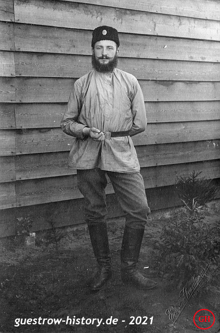 1916 - Güstrow - Kriegsgefangenenlager - Porträt Jean Marchand