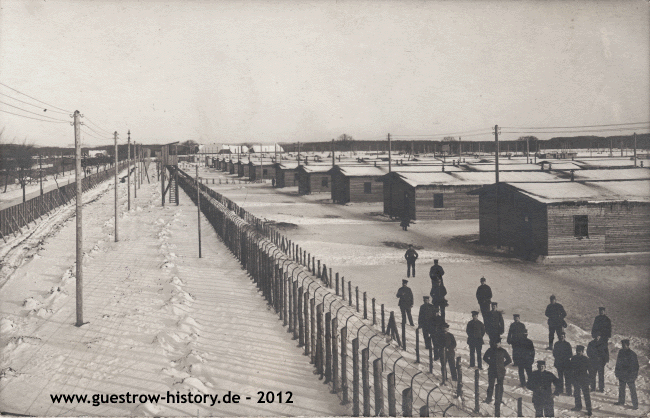 1916 - Krieggefangenenlager Güstrow - Zaunanlage