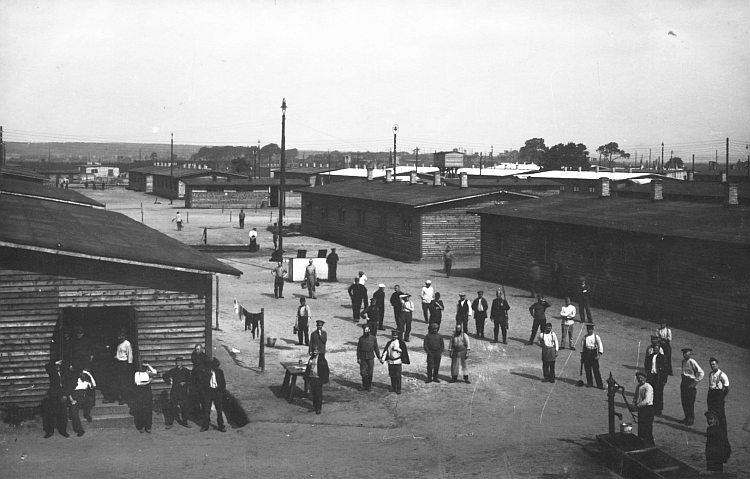 1917 - Kriegsgefangenenlager Güstrow - Blick über das Lager