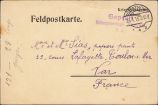 t 1915 franz postkarte zelt VS