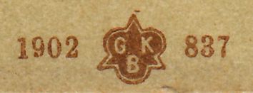 1902 Logo Gustav Kisow Berlin
