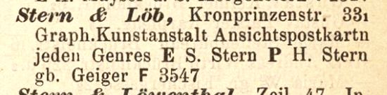 1903 ADBR FFM Stern und loeb
