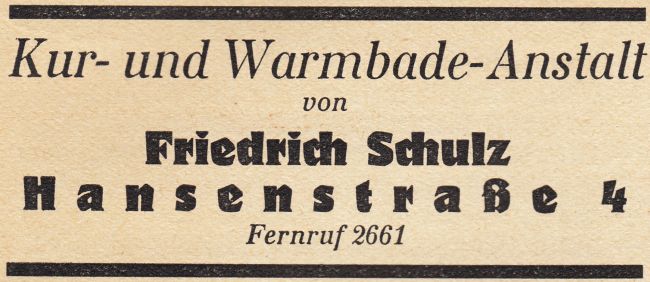 1931 - Adressbuch Güstrow - Hansabad